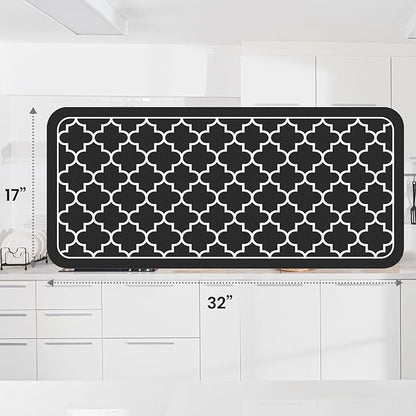 WISELIFE Dish Drying Mat Super Absorbent Drying Mat Large Dish Drying Mats for Kitchen Counter Easy Clean Dish Mat Kitchen Drying Mat18"x 32" Stylish Black - Image 3