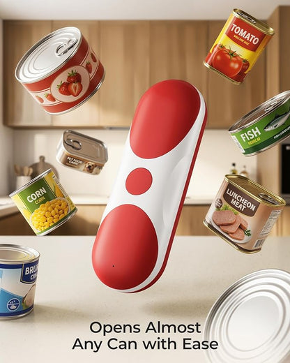 Electric Can Opener, One-Touch Automatic Can Opener, USB Rechargeable Electric Can Opener for Seniors with Arthritis- Cordless Battery Powered, Side Cut, Smooth Edge, Handsfree, for Any Size Cans - Image 7