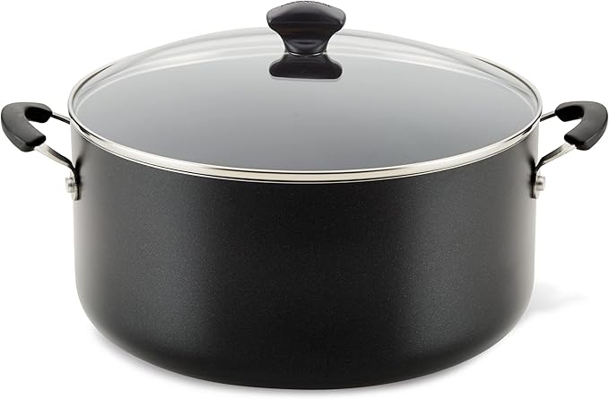 Farberware Cookware Nonstick Stockpot with Lid, 10.5 Quart-Black - Image 5