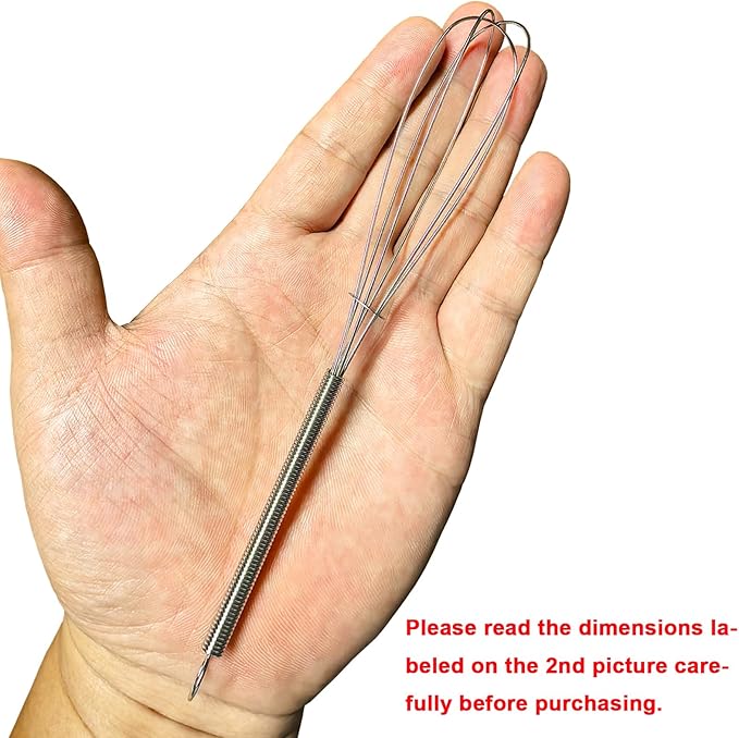 CHuangQi (Pack of 12) 7 inch Stainless Steel Whisk for Cooking, Blending, Whisking, Beating, Stirring, Balloon Whisk/Kitchen Whisk - Image 3