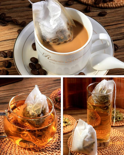 200pcs Disposable Tea Bags for Loose Leaf Tea, Tea Filter Bags with Free Tea Spoon for Loose Tea Loose Leaf Tea, Coffee, Spice, Herbs (QS53) - Image 4