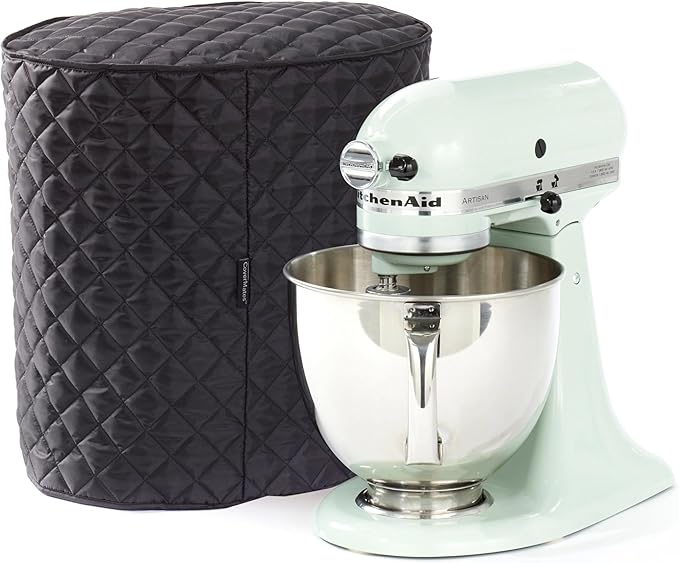 Covermates Keepsakes Mixer Cover Dust Protection - Stain Resistant - Washable Appliance Cover, Black