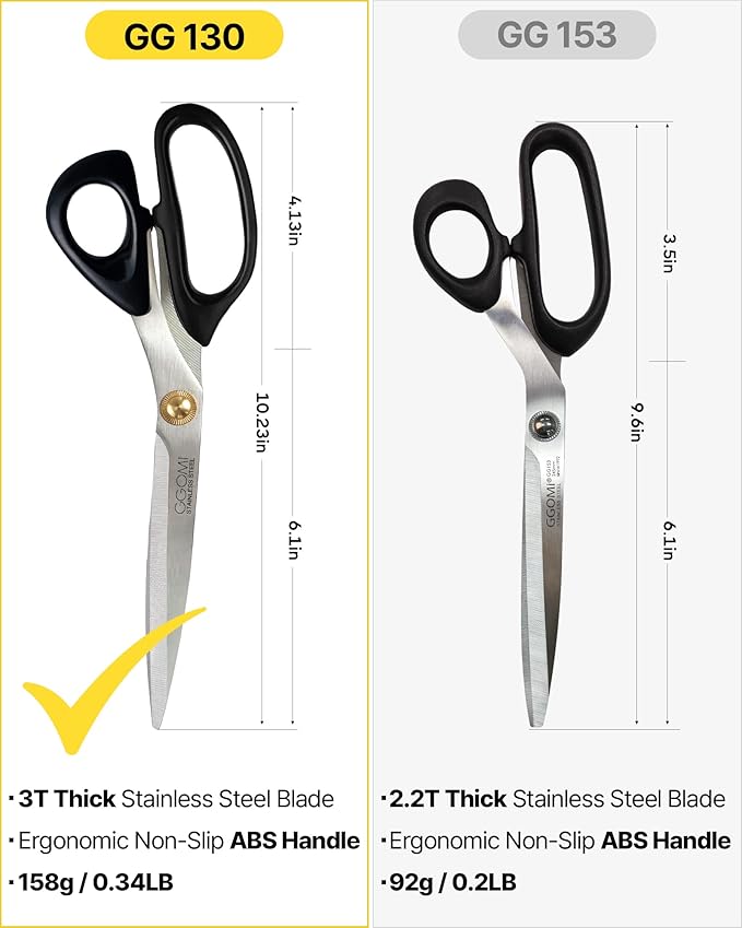 3T Stainless Blade Kitchen Scissors - 10.23in x 2Pack | Korean Barbecue Kalbi Rib Chicken Meat Cutting | Sharp Heavy Duty Multipurpose Kitchen Shears for Cutting Dishwasher Safe (GG130, Black)