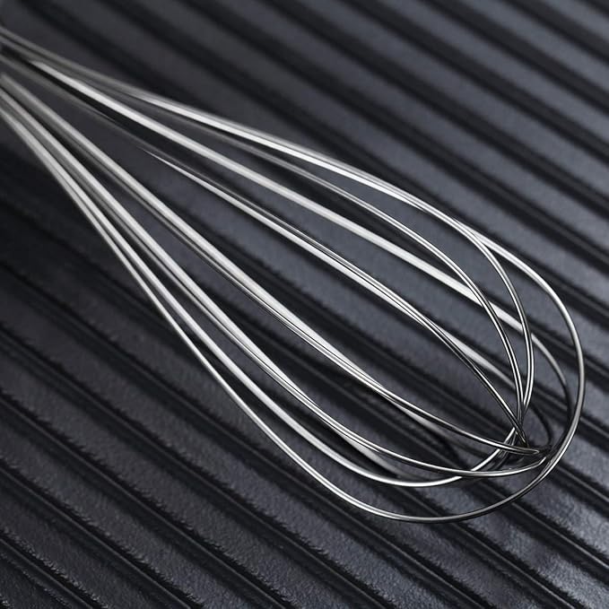 Berglander Whisk Set Pack of 3, Stainless Steel Whisks for Cooking 8",10",12", Wire Ballon Wisk (Silver) - Image 7