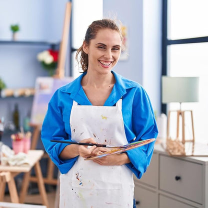 15 Pcs Adult Aprons Bulk with Pockets Adjustable Bib Chef Apron for Women Men Painting Cooking Crafting (S/L) - Image 6