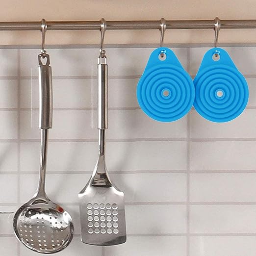 Funnels for Kitchen Use, Food Grade Silicone Collapsible Kitchen Funnel (Blue) - Image 6