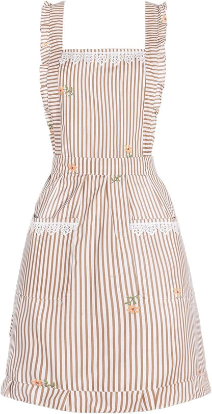 Funny Aprons for Women with Pockets, Kitchen Cooking Grilling Bbq Cute Chef Apron, Mothers Day Birthday Gifts for Women by Aoomzoon
