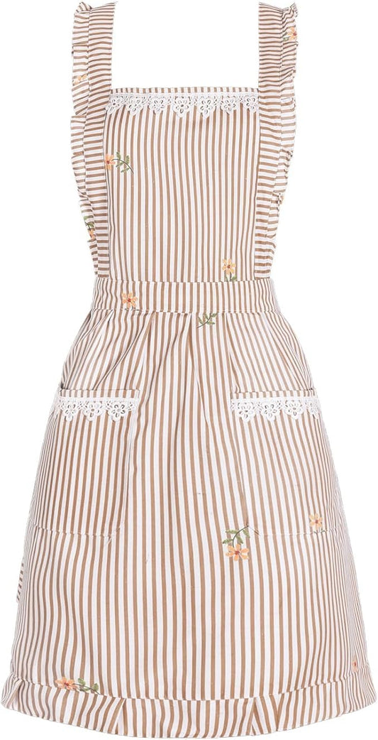 Funny Aprons for Women with Pockets, Kitchen Cooking Grilling Bbq Cute Chef Apron, Mothers Day Birthday Gifts for Women by Aoomzoon
