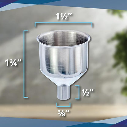SE Stainless Steel Funnel for Flasks Bottles and Mini Bottles, Small Steel Drink Funnel for Filling Drinking Liquor Flask, Transferring Oil, Juice, Milk -HQ93 - Image 3