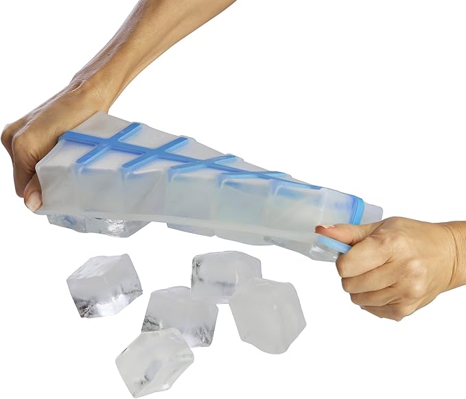 GoodCook Touch Prep and Freeze Ice Tray, 2-oz. Cubes, Stackable with Slide-off Cover - Image 3