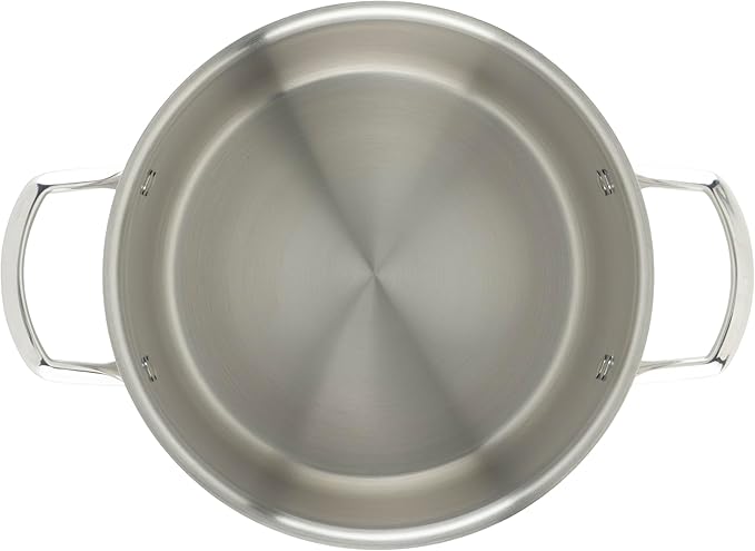 WINCO Tri-Ply Stock Pot, 6-quart-qt-6qt, Silver - Image 7
