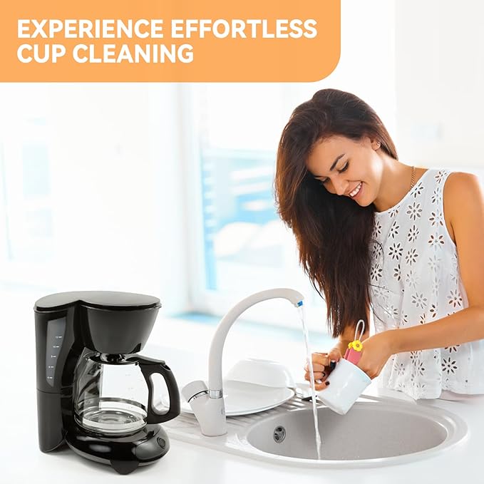 3 in 1 Cup Lid Gap Cleaning Brush Set, Multifunctional Bottle Clean-ing Brush, Cup Lid Gap Cleaner, Home Kitchen Crevice Cleaning Brush Tools (Green) - Image 6