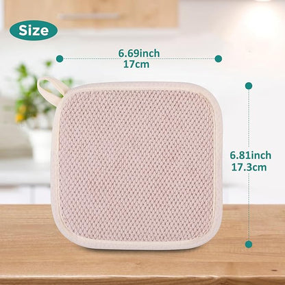 GeeRic Microfiber Dish Drying Mat, Super Absorbent Kitchen Dish Drying Pad for Mother's Day, Reversible Gift Mats for Countertop, 7 * 7 inch Beige - Image 2