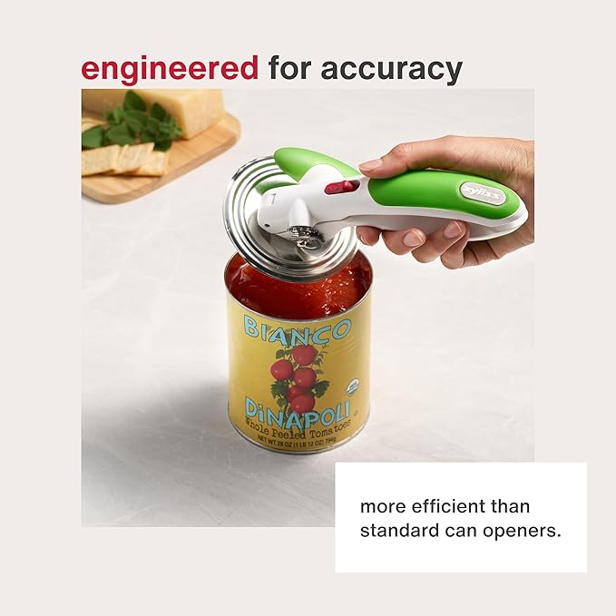 Zyliss Lock N' Lift Manual Can Opener with Lid Lifter Magnet - Heavy-Duty & Handheld Can Opener - Kitchen Gadget for Can Opener Safety - Manual Can Opener for Smooth Edge - Green - Image 6