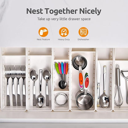 Measuring Cups : U-Taste 18/8 Stainless Steel Measuring Cups and Spoons Set of 10 Piece, Upgraded Thickness Handle (Multicolors) - Image 9