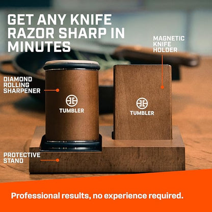 Tumbler Rolling Knife Sharpener Starter Set - Knife Sharpening Made Easy - Ultimate Gift for Father's Day - Image 3