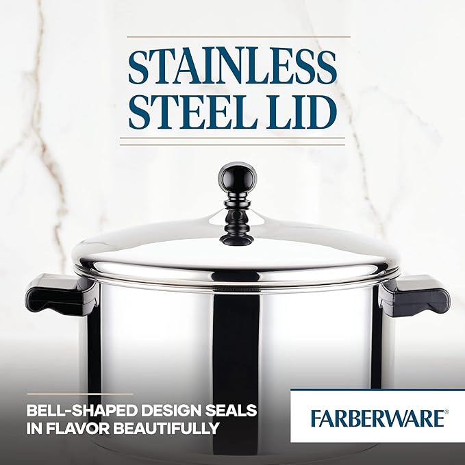 Farberware Classic Stainless Steel 6-Quart Stockpot with Lid, Stainless Steel Pot with Lid, Silver - Image 5