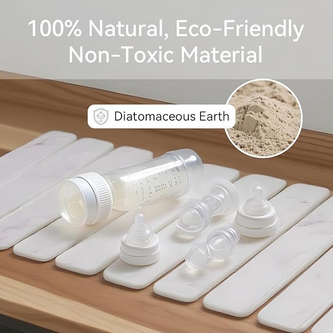 Stone Drying Mat for Kitchen Counter, 24"(L)×16"(W), Drying Matt Kitchen Counter, Stone Dish Drying Mat, Foldable Diatomaceous Earth Mat - Image 6