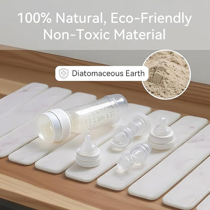 Stone Drying Mat for Kitchen Counter, 24"(L)×16"(W), Drying Matt Kitchen Counter, Stone Dish Drying Mat, Foldable Diatomaceous Earth Mat - Image 6