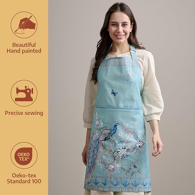 Maison d' Hermine 100% Cotton Apron for women with Pocket Kitchen Chef Apron for Men Cooking Mothers Day Gifts - Image 2