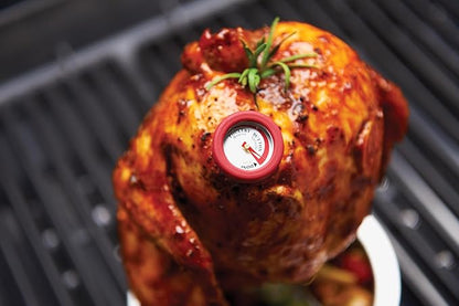 GrillPro 11381 4-Piece Min Meat Thermometers with Bezel , Black