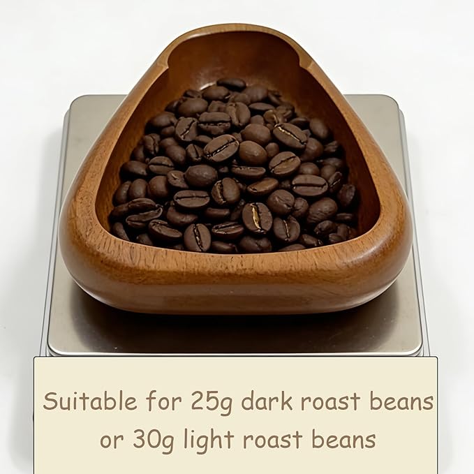 3PCS Coffee Dosing Cup, Wooden Coffee Dosing Set with Black Sprayer and Scale, Grounds Measurement for Espresso Machines and Manual Brewing, Coffee Bean Dosing Cup and Accessories