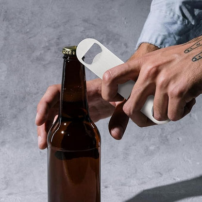 100 Pack Flat Beer Bottle Opener 7 inch Stainless Steel Flat Bottle Opener Beer Bottle Openers for Bartender Kitchen Bar Restaurant (Silver) - Image 6