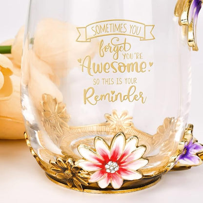 OEAGO Birthday Gifts for Women Mom Plastic Tea Cup Mothers Valentines Day Gifts for Her from Daughter Son Unique Inspirational Friendship Ideas for Female Coworker - Image 4