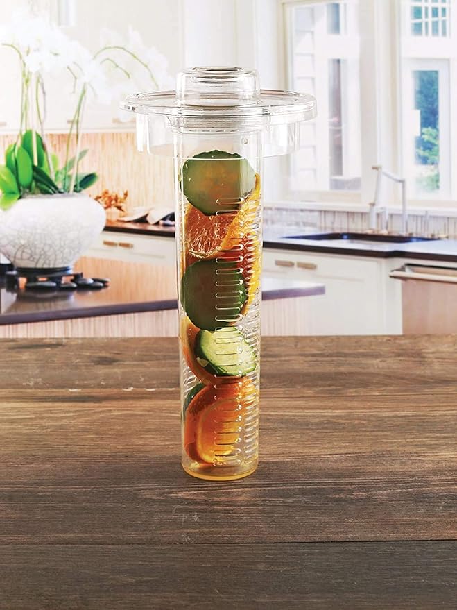 Large Fruit Infuser Water Pitcher (2.9 Quart / 93 Oz) – Shatterproof Acrylic Infusion Jug for Iced Tea, Juice, Beverages, Water, Lemon, Fruit & Herbs – BPA Free - Image 9
