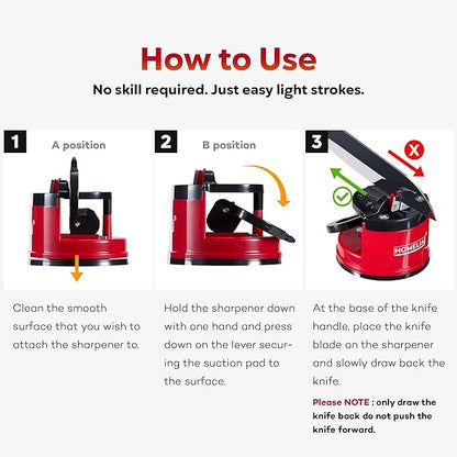Knife Sharpeners for Kitchen Knives - with suction cup - Mini Pocket Knife Sharpening Kit - Afilador De Cuchillos - Small Tools - Image 6