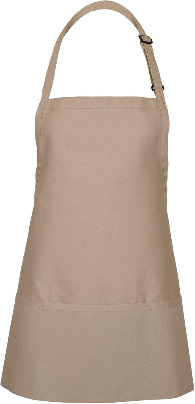FAME® 3 Pocket Adjustable Unisex Bib Apron - F10 - Restaurants, Home, Hobbyist, Chef, Paint Party, Gardener, Grocery Store