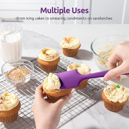 U-Taste Silicone Spatula Set with 600 Degrees Fahrenheit Heat Resistant (Purple) - Image 7