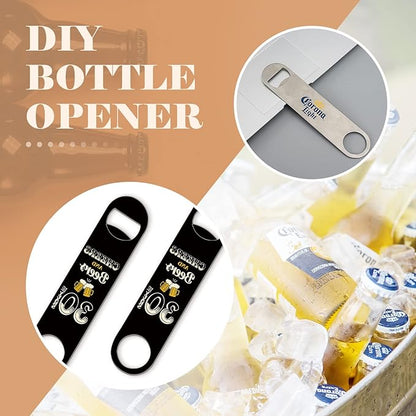 24 Pack Flat Beer Bottle Opener 5 inch Heavy Duty Stainless Steel Flat Bottle Opener Metal Beer Bottle Openers Silver Beer Openers for Bartender Kitchen Bar or Restaurant (Silver, 5 inch) - Image 5