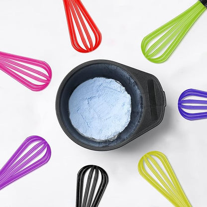 12 Pack Hair Color Whisk Mini Whisk for Hair Dye Color Mixing Christmas Gifts 7 x 1.2 in Salon Barber Plastic dressing Dye Kitchen Baking Cooking Mixer Tool - Image 6