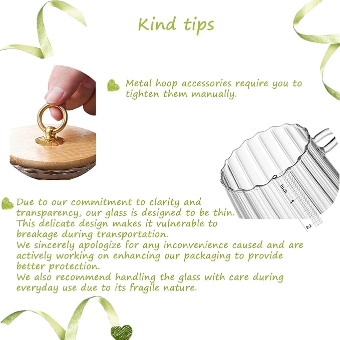 CNWSGEM Sugar Bowls Sugar Container 25.36 FL OZ Glass Coffee Canister Airtight Food Storage Jar with Lid and Spoon Candy Jar Coffee Bar Accessories Storage Beans Powder (Conical) - Image 8