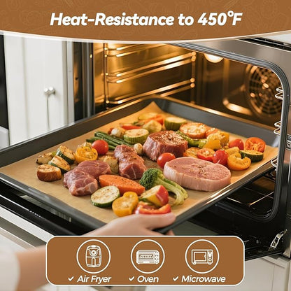 360 Count 12"x 16" Heavy Duty Parchment Paper Sheets for Baking, No-Stick & No-Leak Unbleached Baking Paper, Pre-cut Half Parchment Paper Sheets for Oven, Air Fryer, Microwave - Image 4