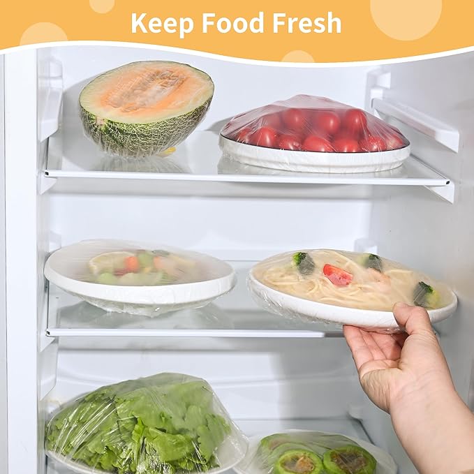 200 Bowl Covers Shower Caps for Sourdough Bread Proofing Large Elastic Reusable Plastic Wrap for Food Storage Baking Rising Meal-Prep Fermentation BPA-Free Keep Food Fresh - Image 5