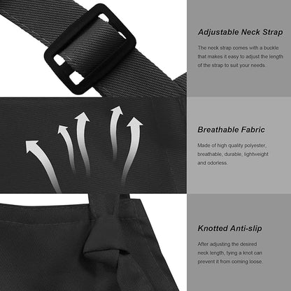 15 Pcs Adult Aprons Bulk with Pockets Adjustable Bib Chef Apron for Women Men Painting Cooking Crafting (S/L) - Image 2