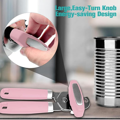 Can Opener,Professional 3-In-1 Multifunctional Manual Can Openers Bottle Opener,Kitchen Durable Stainless Steel Heavy Duty Can Opener Smooth Edge for Kitchen Seniors Friendly - Image 5
