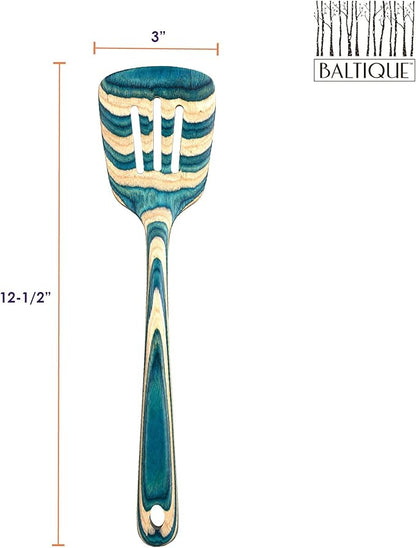 Totally Bamboo Baltique Mykonos Collection 4 Piece Cooking Utensil Set, Ready for Nonstick