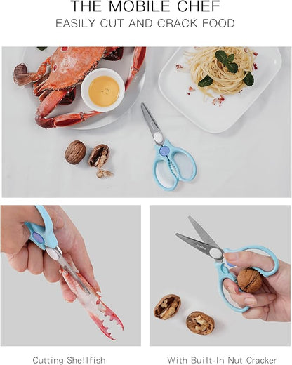 Simba Premium Portable Safety Food Scissors (Blue)