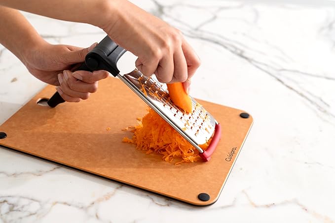 CUISIPRO Surface Glide Technology Stainless Steel Folding Handle Grater, Coarse