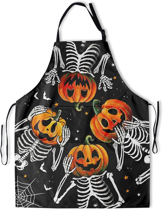 Funny Apron Polyester Grooming Aprons with Pocket for Cooking Kitchen Grilling Adults