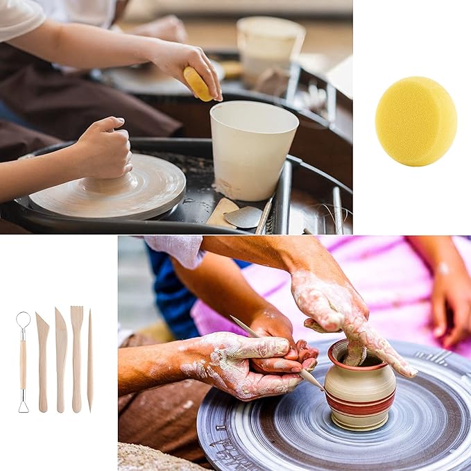 Luney Clay Tools Kit, 25 PCS Ceramics Polymer Clay Sculpting Modeling Pottery Tools Kit, Air Dry Clay for Adults, Pottery Craft, Dotting, Baking, Carving, Drawing, Molding, Modeling, Shaping - Image 7
