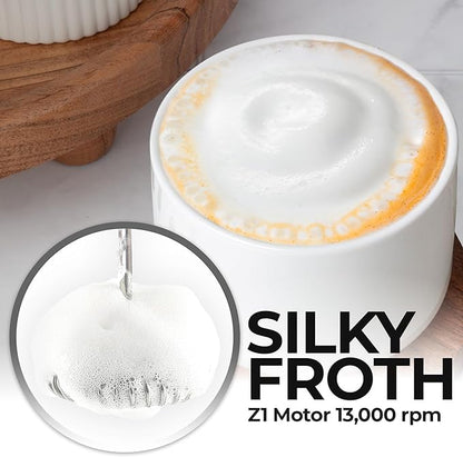 Zulay Kitchen Patented Tornado Triple Whisk Milk Frother with 4 Duracell Batteries – Handheld Foam Maker for Coffee, Lattes, Matcha & Hot Chocolate – Rich, Creamy Froth in Seconds - Orchid - Image 3
