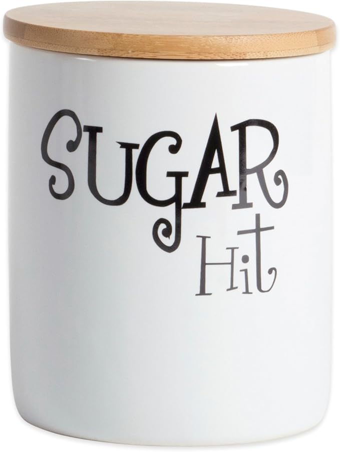 DII Kitchen Accessories Retro Collection, Ceramics, Canister Set, White, 3 Piece - Image 3