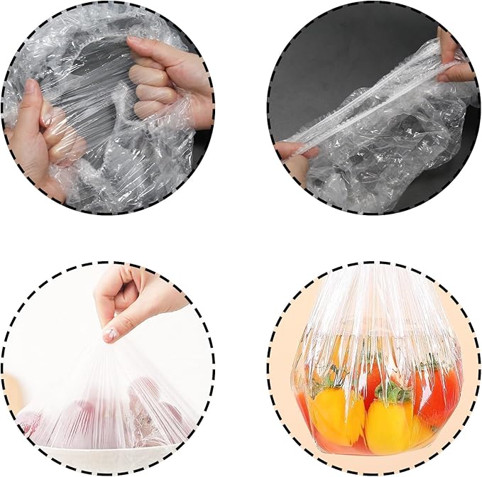 50 Pcs Extra Large Bowl Covers Fits Bowls Up to 17" Stretch Reusable Plate Covers for Food Flexible Storage Packaging - Image 3