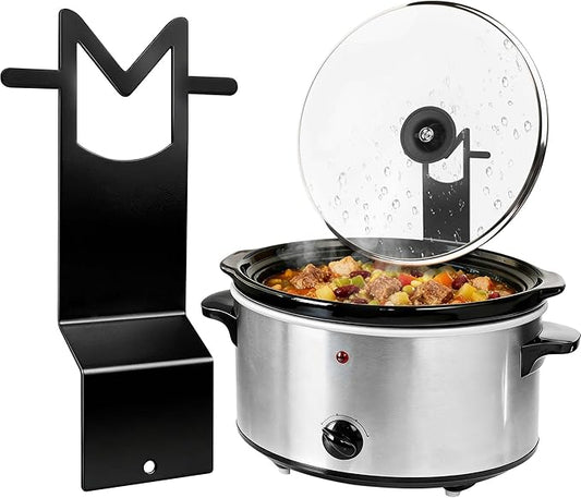 Slow Cooker Lid Holder - for Crock Pot Stainless Steel Pot Lid Stand Space-Saving Burn-Proof Organizer for Housewives & Busy Office Workers, Keeps Countertops Clean