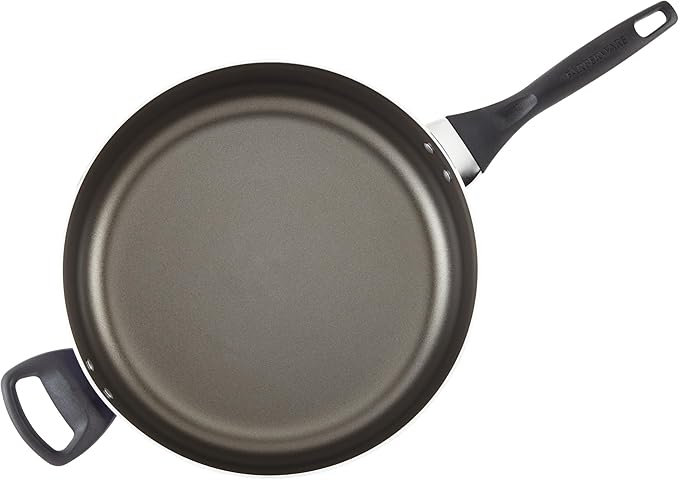 Farberware Dishwasher Safe Nonstick Jumbo Cooker/Saute Pan with Helper Handle - 6 Quart, Black - Image 7