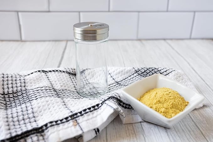 Fox Run Glass Spice Jar With Stainless Steel Shaker Lid, 4 Ounce Clear Seasoning Shaker - Image 6